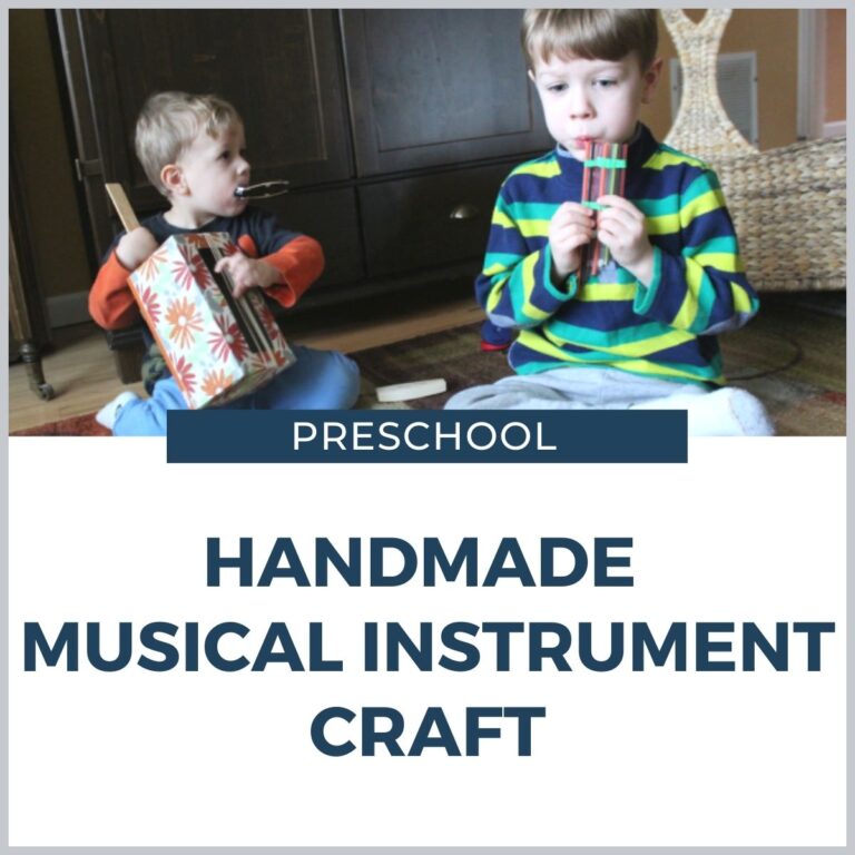 Handmade Musical Instruments Craft for Preschool