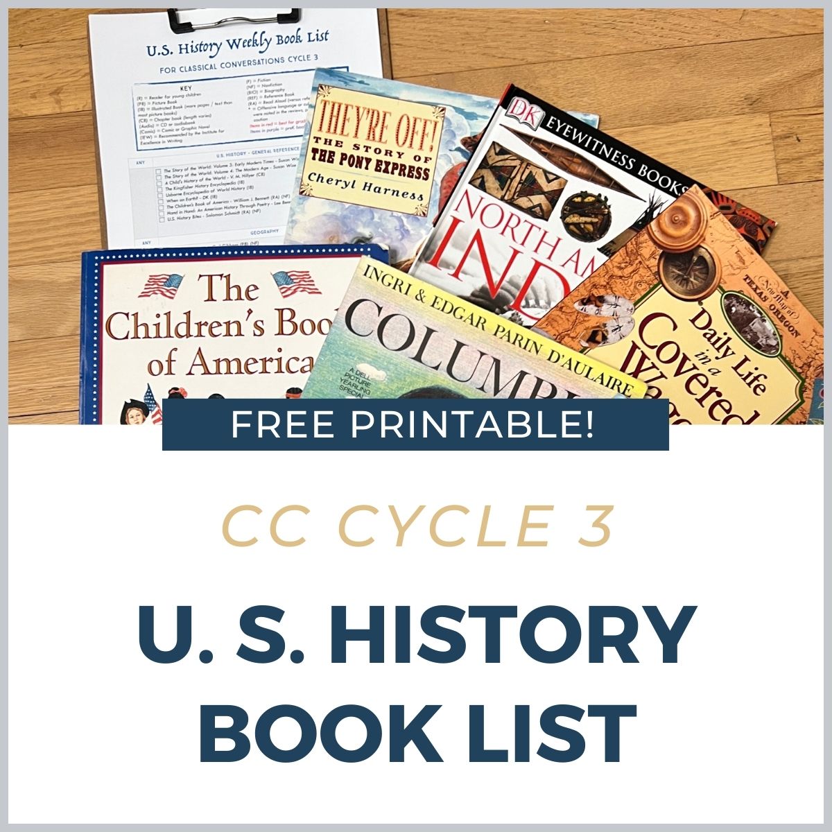 Must-Read US History Book List for Homeschool - Free Printable - Happy  Strong Home