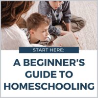 a beginner's guide to homeschooling kids with mom reading
